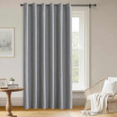 Blackout Curtains Customsize 1 Panel, 100% Blackout Textured Thermal Curtains, Grommet Privacy Light Blocking Drapes for Living Room Bedroom Luxury Decor(Customsize, Light Grey) by CozyNest Decor