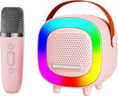 Mini Karaoke Machine Speaker for Kids Adults, Portable Bluetooth with 1 Wireless Microphones, Children's Day Birthday Gift Ideas for Toys for Teens Boys and Girls Aged 4, 5, 6, 7, 8, 9, 10, 11, 12+ by TinyTreasures Baby Boutique