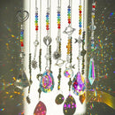 Suncatcher Crystal Prisms Hang Pendants Garden Window Sun Catcher Rainbow Chandelier Beads Chain Ornament, Pack of 7 by GreenHaven Gardens