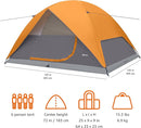 Amazon Basics Camping Tent, 3-Season Dome Design with Rainfly by TinyTreasures Baby Boutique