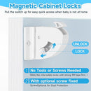 22 Pack Magnetic Cabinet Locks for Child Safety, Drawer Locks Baby Proofing, Magnetic Door Safety Locks for Cabinets and Drawers, Easy Installation No Tools Required (22 Pack and 4 Keys) by TinyTreasures Baby Boutique