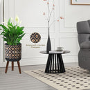 Flower Pot with Legs Tall Flower Pot with Drainage Holes for Indoor and Outdoor Decorative Planting (Black Gold, 12 Inches) by CozyNest Decor