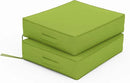 Patio Chair Cushions 18.5 X 16 X 4 Inch Waterproof Outdoor Seat Cushions for Patio Furniture, Outdoor Sofa Couch Pads with Ties & Handle, Set of 2, Grass Green by GreenHaven Gardens