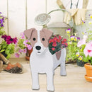 Jack Russell Dog Planter Plant Pots,Cute Garden Dog Flower Planter,Dog Planters Birthday Gifts for Women,Office,Indoor/Outdoor Decor（9.45 * 6.97 * 12.2in） by GreenHaven Gardens