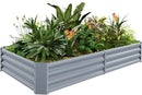 Land Guard 6×3×1ft Galvanized Raised Garden Bed Kit for Vegetables, Galvanized Large Metal Planter Raised Garden Boxes Outdoor(Modern Grey)… by GreenHaven Gardens