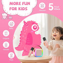 【2025 Newest】 Mini Karaoke Machine for Kids Girls & Boys - Portable Bluetooth Speaker with 2 Wireless Microphones - Kids Birthday Gifts for Ages 4-10 - Kids' Instrument Accessories - Rose Gold by TinyTreasures Baby Boutique