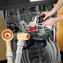 Solimeta Universal Dishwasher Installation Kit with 4 ft Stainless Steel Hose and Power Cord by CozyNest Decor