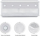 6.29"x2.28"x2.48" Magnetic Basket for Whiteboard White Magnetic Basket for Fridge Magnetic Organizer Holder with 5 Strong Magnets Magnetic Holder for Refrigerator Locker by CozyNest Decor