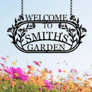 YTDESIGN Personalized Garden Sign, 42.0 x 12.0 inches, Stainless Steel, Decorative Outdoor Signage by CozyNest Decor