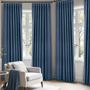 ANRODUO Back Tab Blackout Curtains for Bedroom Living Room, Rod Pocket Pinch Pleated Thermal Insulated Room Darkening Curtains 96 Inches Long 2 Panels, Stone Blue, 42 x 96 Inch by TinyTreasures Baby Boutique