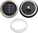 Cooo 2 Pack Solar Lantern Outdoor Waterproof Iridescent Crackle Glass with 215% Larger Solar Panel, Stainless Steel Lid – Rainbow Glass Hanging Light with Cool White LED for Garden Patio Table by CozyNest Decor
