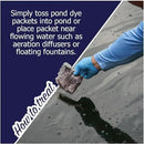Vivid Blue Pond Dye Packets - 6 Water Soluble Packs of Lake Dye Treatment by GreenHaven Gardens