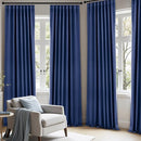 ANRODUO Back Tab Blackout Curtains for Bedroom Living Room, Rod Pocket Pinch Pleated Thermal Insulated Room Darkening Curtains 72 Inches Long 2 Panels, Navy Blue, 42 x 72 Inch by TinyTreasures Baby Boutique