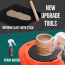 Insnug Pottery Wheel for Kids - Complete Pottery Kit for Beginners, Upgraded Sculpting Clay Tools, Air Dry Clay & Arts Supplies, Mini Pottery Wheel Crafts Kits for Kids Girls Boys Ages 8-12 by TinyTreasures Baby Boutique
