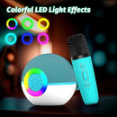 goopow Mini Karaoke Machine Speaker for Kids Adults, Portable Bluetooth Microphone Song Toys with LED Light, Best Chritmas Birthday Festival Gift for 3 4 5 6 7 8+ Year Old Girls Boys (Green-2MIC) by TinyTreasures Baby Boutique