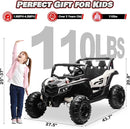Electric Car for Kids, JOYRACER 24V Ride on Car Battery Powered Off-Road UTV w/Remote Control, 3 Speeds, 4x150W Powerful Motors, 18" Seat, Bluetooth, MP3, Electric Vehicles with Big Pull Bow by TinyTreasures Baby Boutique