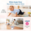 VTech 5.5" IPS Screen 720P Video Baby Monitor with Camera and Audio, Pan-Tilt-Zoom, Night Light, 2-Way Talk, Lullabies, Soothing Sounds, Long Battery Life, No WiFi: Advanced HD Plus by TinyTreasures Baby Boutique