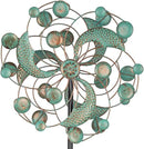 DREAMYSOUL Wind Spinner, Kinetic Wind Spinners Outdoor Metal, Garden Spinner for Yard Outside Patio Lawn Decor (Green & Cooper) by GreenHaven Gardens