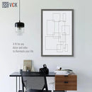 VCK 24x36 Poster Frame 3 Pack, Gray Solid Wood Picture Frame, Exclusive Wood Grain, Wall Mounting Hanging by CozyNest Decor