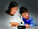 LEXiBOOK - Soccer Ball Digital Alarm Clock with Night Light Snooze, Clock, Luminous Soccer Ball, Black Colour - RL800FO by TinyTreasures Baby Boutique