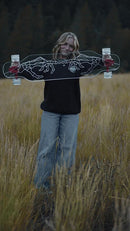 Clear Longboard Skateboard - Transparent Acrylic Long Boards with Light-Up LED Wheels for Smooth Rides - Ride The Streets in Style with Longboard Built for Beginners & Pros Alike by TinyTreasures Baby Boutique