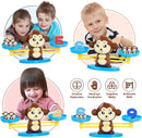 BAKAM Monkey Balance Scale Toy, Number Counting Blocks Games, Montessori Math Games for Kids 5-7, Preschool Kindergarten Learning Activities, STEM Educational Toys for 3+ Year Old by TinyTreasures Baby Boutique
