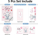 Personalized Baby Crib Set, 5 Pcs Custom with Name, Soft Elephant Crib Bedding, Double Layer Toddler Infant Bedding, New Parents Gifts by TinyTreasures Baby Boutique