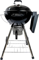 SnS Grills Original Kettle Charcoal Grill with Patented Slow 'N Sear Deluxe Insert and EasySpin Grate for Two-Zone Cooking, Low ‘N Slow Smoking and BBQing - Black 22-Inch by GreenHaven Gardens