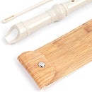 Recorder Instrument for Beginner Kids Adults,8-Hole Soprano Descant Recorder Music Flute with with Cleaning Rod & Leather Case For School Student Home Entertainment(2-Wood Beige) by TinyTreasures Baby Boutique