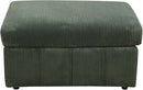 Ottoman Rectangular Storage Ottoman Bench, Flannel Footrest Stool Footstool with Lid for Living Room, Bedroom, Entryway, Green, 38"x30"x22" by CozyNest Decor