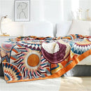 MSGKV Boho Throw Blanket for Bed Couch,100% Cotton Throw Blankets 80''x 90'' Mexican Super Soft Blanket Travel Picnic Blankets Versatile Knit Woven Blanket Boho Decor by CozyNest Decor