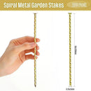 200 Pcs Metal Nails 8 Inch Artificial Spikes Galvanized Spiral Landscape Stakes Edging Spikes Garden Stakes for Fake Landscaping Grass Ground Lawn(Gold) by CozyNest Decor