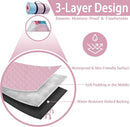 PY SUPER MODE Picnic Blankets Extra Large, Waterproof Foldable Outdoor Beach Blanket Oversized 83x79” Sandproof, 3-Layer Picnic Mat for Camping, Hiking, Travel, Park, Concerts(Abstract Pink) by TinyTreasures Baby Boutique