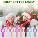 Amazmic Kids Karaoke Microphone Machine Toys for Girls Bluetooth Microphone with LED Light, Birthday Gift for Girls Boys 3 4 5 6 7 8 9 10 11 12 Year Old Kids Toys(Blue) by TinyTreasures Baby Boutique