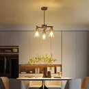 3-Light Gold Dining Room Chandeliers Over Table, Contemporary Kitchen Island Pendant Lighting, Industrial Hanging Light Fixture for Entryway Hallway Foyer Bedroom, Clear Glass Shade by CozyNest Decor