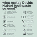 Davids Hydroxi Fluoride Free Nano Hydroxyapatite Toothpaste for Remineralizing Enamel & Sensitive Relief, Whitening, Antiplaque, SLS Free, Natural Peppermint, Made in USA, 1.75oz (Travel Size) by CozyNest Decor