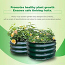GARDMAX 2 Pack 2x2x1FT Galvanized Round Raised Garden Bed Kit, Metal Planter Boxes Outdoor with Easy Assembly, Large Garden Bed for Vegetables, Fruits, Flower, Herbs Dark Green by CozyNest Decor