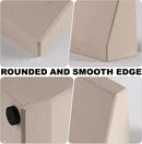 Book End, Natural Marble Bookend for Shelves, Non-Skid Bookends for Heavy Books, Heavy Duty Book Stopper for CDs and Oversized Books, Luxury Book Shelf Holder, Moleanos Beige by CozyNest Decor
