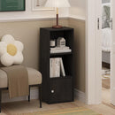 Furinno Luder Shelf Bookcase with 1 Door Storage Cabinet, Blackwood by TinyTreasures Baby Boutique