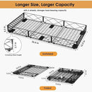 NADAMOO Large Under Bed Storage with Wheels, Low Profile Rolling Under Bed Storage Containers，Foldable Metal Under the Bed Organizer Bins for Bedroom，2 Packs by CozyNest Decor
