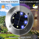 Solar Ground Lights - Upgraded Outdoor Garden Waterproof Bright In-Ground Lights for Pathway, Yard, Deck, Lawn, Patio, Walkway (16 Pack Blue Color) by GreenHaven Gardens