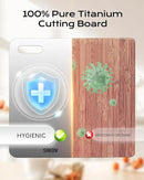 Titanium Cutting Board, 100% Pure Titanium Cutting Boards For Kitchen, Best Non Toxic titanium chopping board, Dishwasher safe, Hygiene and Durability for Meat, Fruit, and Vegetables (12.6L*8W) by CozyNest Decor
