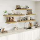 12" Deep Bathroom Floating Shelves for Wall Shelf Over Toilet Wall Mounted Farmhouse Long 55 inches Set of 1, Farmhouse Shelves with Invisible Brackets for Living Room, Kitchen, Bedroom,Oak by CozyNest Decor