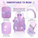 Kids Backpack for Girls - School Bags for Middle School Students - Book Bag for Elementary Primary - Kawaii Ita Backpack - Purple by TinyTreasures Baby Boutique