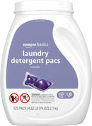 Amazon Basics Laundry Detergent Pacs, Lavender Scent, 120 Count (New Packaging) by CozyNest Decor