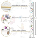 Baby Growth Chart for Wall - Height Chart for Kids Nursery Decor Wall Hanging Measurement Ruler with Black Wood Scroll Toddlers Room Decor Birthday Christmas Gifts for Boys Girls 79"X7.9" (Butterfly) by TinyTreasures Baby Boutique
