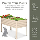 Best Choice Products 48x24x30in Galvanized Raised Garden Bed, Metal Elevated Planter Box, Vegetable Garden for Backyard, Patio, Balcony - Beige by GreenHaven Gardens