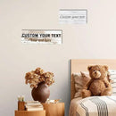 LZIMU Personalized Quotes Sign Wall Decor Custom Canvas Sign with Your Text Customized Gift for Rustic Kitchen Farmhouse Decor Framed (8"x32") by CozyNest Decor