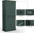 ARTPOWER 72" Tall Kitchen Pantry Storage Cabinet with Drawer and Adjustable Shelves, Pantry Cabinet for Kitchen, Bathroom or Hallway, Green by CozyNest Decor