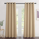NICETOWN Biscotti Beige Curtains 84 inch Length 2 Panels, Grommet Thermal Insulated Window Treatments Light & Sound Reducing Drapes for Living Room/Bedroom, W46 x L84 by TinyTreasures Baby Boutique
